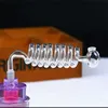 Acht Spiralglas Topf Großhandel Glas Bongs Ölbrenner Wasserleitungen Rollen rauchen frei