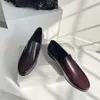 Luxuriöse Designer-Loafer, hochwertige Mode, schlichte, schlichte, runde Zehenschuhe aus echtem Leder, flache Schuhe, Wanderschuhe, Büroschuhe