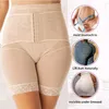 Kvinnors shapers guudia mesh andningsbar byte förbättrar trosor kropp shaper underkläder hög midja mage kontroll trosor vadderade bum