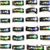 Bant Yüzükleri 30 PCS Yüksek Kaliteli Üst Renkli Elektrokardiyogama Kalp Dövme Ruh Halkası Paslanmaz Çelik Değişim 8mm Erkek Kadın Mücevher Toptan DH0FV