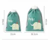 Storage Bags Double-layer Shoe Bag Waterproof Drawstring Cosmetic Clothing Classification Sort Out Cartoon Travel Organizer