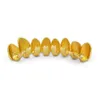 Grillz Dental Grills 3 Farben Hip Hop Goldkappen geformte Zähne unten unten Perm Cut Real Grill mit Sile Drop Delivery Schmuck Körper Dhiat