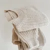 Pagliaccetti per bambini Maglione invernale Abbigliamento in cotone lavorato a maglia per bambini Maglione casual Grosso a trecce lavorato a maglia Baby 230925
