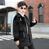 Coat Boy Faux Sheepskin Fur Jackets Male Loose Children Casual Fashion Long Outwear Warm Coats For Kids Thick 230926