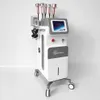 Dernière graisse de cavitation verticale 40Khz enlève l'instrument de mise en forme de la courbe du corps RF drainage lymphatique visage désintoxication 5 poignées machine avec plaques lipo-laser