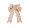 Burlap christmas decorations bow handmade holiday gift tree decoration bows 9 colors 926