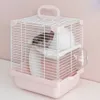 Diğer Pet Malzemeleri Hamster Lüks Küçük Ülke Doublestorey Villa Dışarı Kafes Tahıl Talaş Banyosu Kum Temel 230925