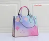 Sunrise Pastel Onthego Mm Totes Bag Colorful Womens Counter Counter Leved Rase on the Go 2023 Spring in the City Collection Cross Cross Wallet AAA