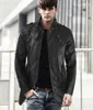 Men's Fur Mens Jacket Autumn And Winter Leather Jackets Plus Velvet Thick Mid-length Collar Tide