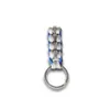 Keychains Mama Handmade Gray&blue Weave Woven Men Women Keychain Jewelry Gift For Him