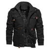 メンズジャケットメンズフリース内側の冬のジャケットコート厚い温かいフード付きコートサーマルアウターアウターオスの軍事ジャケットパーカーサイズS-5XL 230926