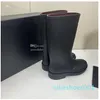 Diseñador Botas de lluvia de rodilla Fashion Women Ccity Winter Channel Sexy cálido