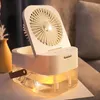 Pulvérisateur humidificateur à chargement USB, humidificateur de Volume d'air à trois vitesses avec bouton-poussoir et veilleuse multifonction, 1 pièce