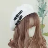 ベレットロリータガールズハートバックルビーニーJKハット甘いクールヘアアクセサリー