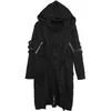 Men's Trench Coats Winter est Hip Hop Street Style Trend Windbreaker Long Black Cloak Double Hooded Coat Windproof Technology Tops 230925