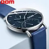Dom Dumual Sport Watches for Men Blue Top Brand Luxury Leather Leather Watch Watch Clock Fashion Wristwatch Wristwatch M-511295B