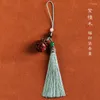 Anahtarlıklar sandal ağacı oyuk çanta poşeti çırıltı anahtar zinciri Çin retro tütsü cep telefonu kolye erkekler kadınlar açılabilir