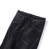 Dżinsy męskie duże rozmiary dżinsy motocyklowe jesień i zimowe elastyczne spodnie haremowe gruby czarny niebieski 40 42 44 48 230925