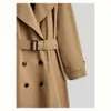 Women's Trench Coats Early Autumn New Md Waterproof Tall Loose Fit Long Windbreaker Massino Dutti Coat