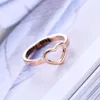 Cluster Rings Ajouré Amour Ami Couple Droit