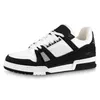 10A Designer Men Causal Shoes Fashion Woman Leather Lace Up Platform Sole Sneakers White Black mens womens Luxury velvet suede letter overlays trainers 35-45