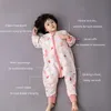 Sacchi nanna Elinfant Sacco nanna per bambini in cotone 100% 15-25 gradi nato per bambini con gambe divise manica lunga primavera autunno 230926