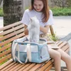 Bolsa transportadora para gatos, bolsa de transporte portátil, estilingue de ombro, aprovada pela companhia aérea, bolsa de viagem para animais de estimação para gatos