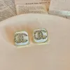Brand Stud Earring for Womens Diamond Earrings 18K Gold Plated Earrings Crystal Rhinestone Designer Jewelry Accessory Party Wedding Gift