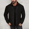 Herren Jacken Jacke Waffel Langarm Reißverschluss High Street Casual Herbst Mantel Tops Kleidung