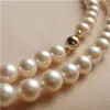 Collier de perles Akoya blanches en or massif 14 carats CL 8-9MM 18 240u