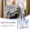 Gift Wrap 6 Pcs Foldable Shopping Bag Wedding Bags Non-woven Portable Storage Holders Fabric Wrapping Bridesmaid Grocery Holographic