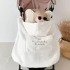 Dekens Zachte babydeken Cartoon koraalfleece geborduurde beer Warm dekbed Wandelwagen Babymantel Dutje Cover