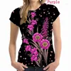 Camisas masculinas 2023 moda feminina roupas de verão casual o-pescoço de manga curta tops senhoras flores impressas blusas soltas camisetas coloridas