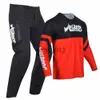 Męskie dresy Willbros MX Flexair Mach Jersey Pants Combo Motocross Dirt Bike Offroad Racing 4 Way Stretch z zestawem kieszonkowym BMX Enduro MTB x0926