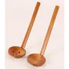 Spoons Japanese Style Wooden Spoon Long Handle Colander Utensils Ramen Soup Tableware Kitchen Utensil Tools6561697 Drop Delivery Hom Otbpi