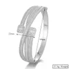 Bangle GODKI Maxi Size Crossover 3 kleuren Armband voor vrouwen Bruiloft Zirkoon Kristal Verloving DUBAI Bruidssieraden Geschenken 230925