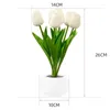 Nachtverlichting LED Mini Tulp Licht Binnen Nachtkastje Balkon Romantische Decoratie Sfeer Slaap Warme Lamp Voor Slaapkamer