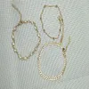 Kristal payetler Anklet Seti Kadınlar Plaj Ayağı Takı Vintage İfadesi Ankletler Boho Style Party Yaz Mücevherleri 3pcs Lot1285n