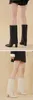Новые женские длинные сапоги до колена на массивном каблуке с острым носком, черная зимняя обувь, женские ботильоны «Челси» 230922