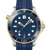 Men Watches Miyota 8215 Hoogwaardige zee 300m AAA 42 mm Oorspronkelijke kwaliteit Sapphire glas Rubber automatisch mechanisch Jason007 Master Watch met logo