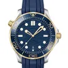 Les hommes regardent Miyota 8215 Sea de haute qualité 300m AAA 42 mm qualité originale en verre saphir caoutchouc automatique mécanique Jason007 Master Watch avec logo