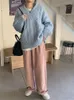 Pulls pour femmes Hiver Femmes Pull Vêtements Tricotés Laine Lâche Oversize Pull Femme Filles Épais À Manches Longues Top Tarf