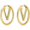 designer earring V L Earrings hoops hoop earrings Designer earrings Stud earrings gold earing Big Circle Classic accessories designer jewelry Boucles doreilles