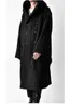 Manteau long en laine pour hommes, cercle Vintage en Tweed, épaules tombantes, Silhouette
