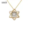 AU750 18-каратное ожерелье в форме звезды из желтого золота с настоящим бриллиантом, подарок для женщин, ювелирные изделия, ожерелья, оптовая продажа