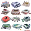 Puzzles 3D Puzzle classique bricolage Puzzle stade de football mondial terrain de jeu de football européen assemblé modèle de construction jouets pour enfants Drop Dhz3V