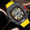 Richardmills Watch Richads Mile INS Richad Miller Net Red Red Automatic Machine Mężczyźni i kobiety Black Technology Wine Barrel Zaawansowany artefakt