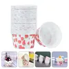 Disposable Cups Straws 100 Pcs Cake Christmas Wrapping Paper Box Party Oil-proof Baking Cupcake Cases