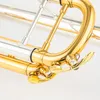 New Arrival Bb Trumpet TR-197GS Silver Plated Trumpet Small Brass Musical Instrument Trompeta Professional High Grade.