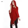 Szaliki kobiety zimowe bluzy szal okład dzianin fringe fringe koronkowy koronkowy upourised poncho cape 230922